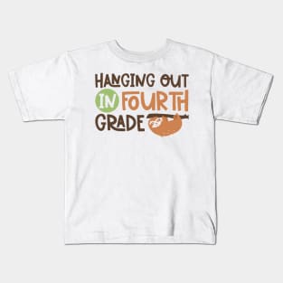 Hanging Out in Fourth Grade Kids School Back to School Funny Kids T-Shirt